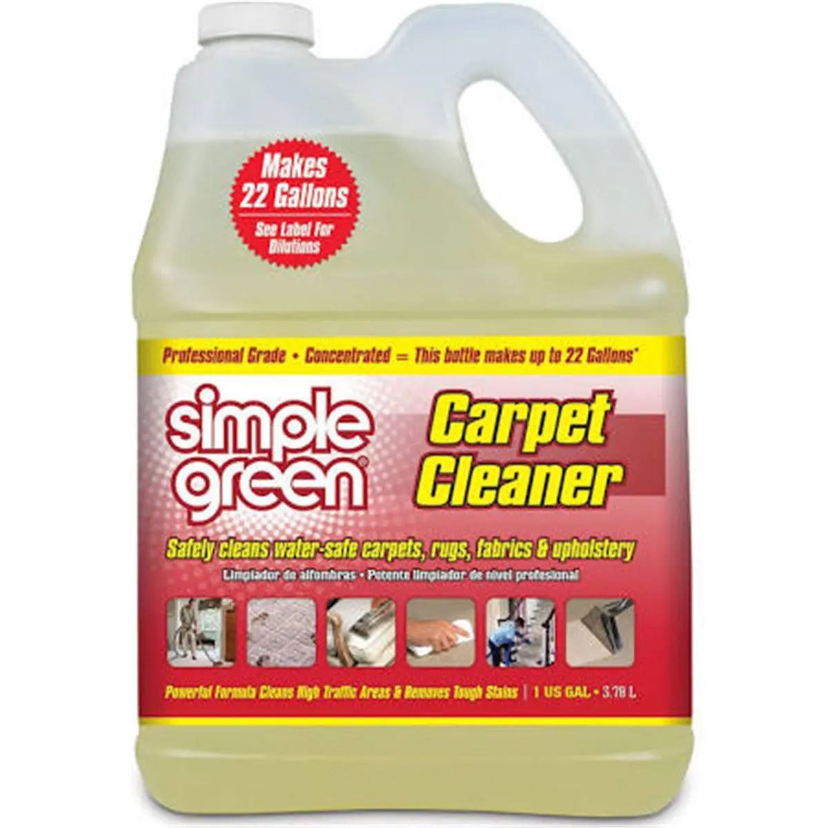 Simple Green 1 gal Carpet Cleaning Liquid - Household Cleaning Products, Home Use Cleaning Supplies, Home Supplies