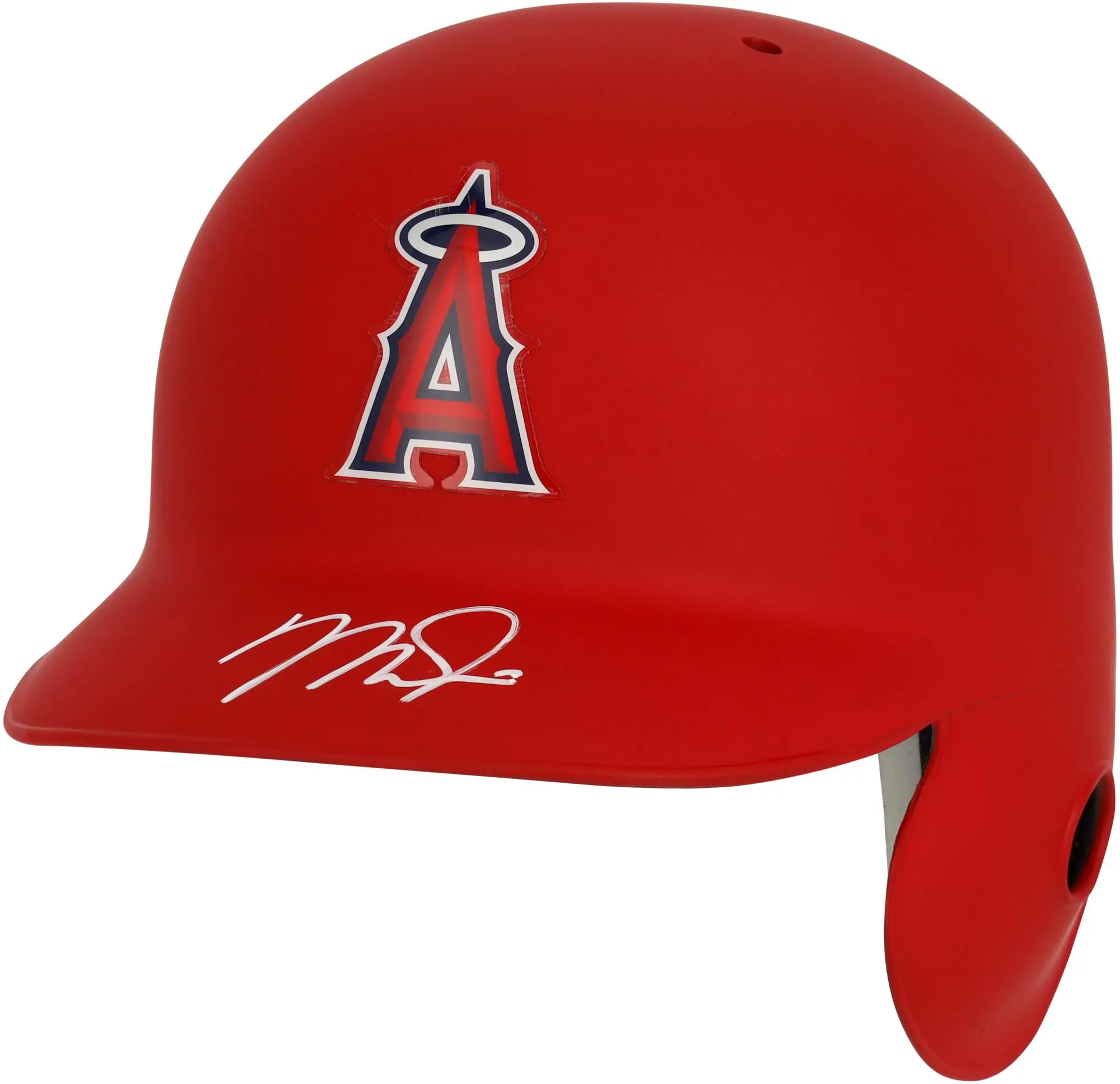 Mike Trout Los Angeles Angels Autographed Red Matte Batting Helmet - Fanatics Authentic Certified