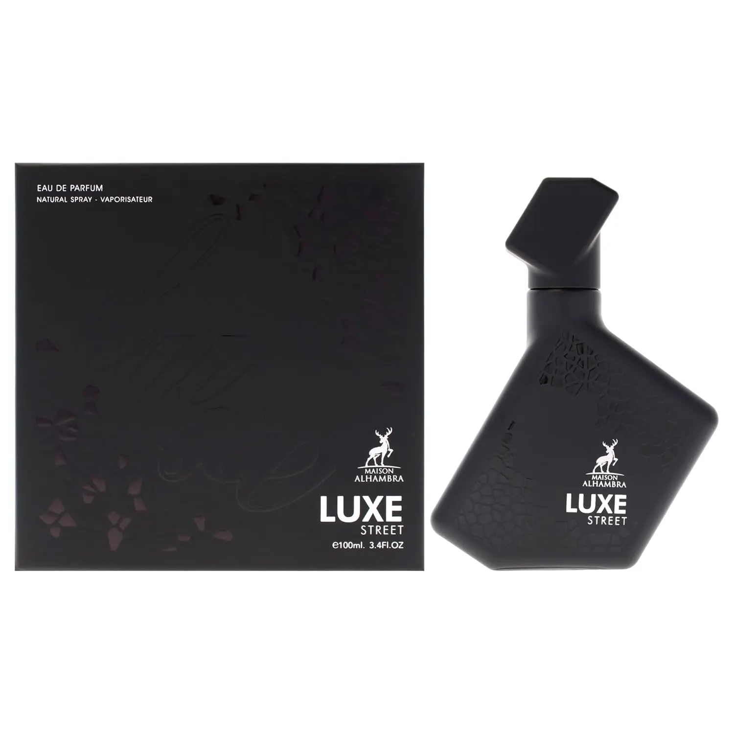 Maison Alhambra Luxe Street – Citrus, Spicy, Amber, Sweet – Eau de Parfum Spray Long-Lasting Fragrance for Unisex, 3.4 Ounce / 100 ml