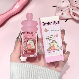 Honey Jar Fruit Essence Moisturizing Gentle Lip Oil Nourishing & Hydrating Formula Long-Lasting Protection Ideal for Dry Lips