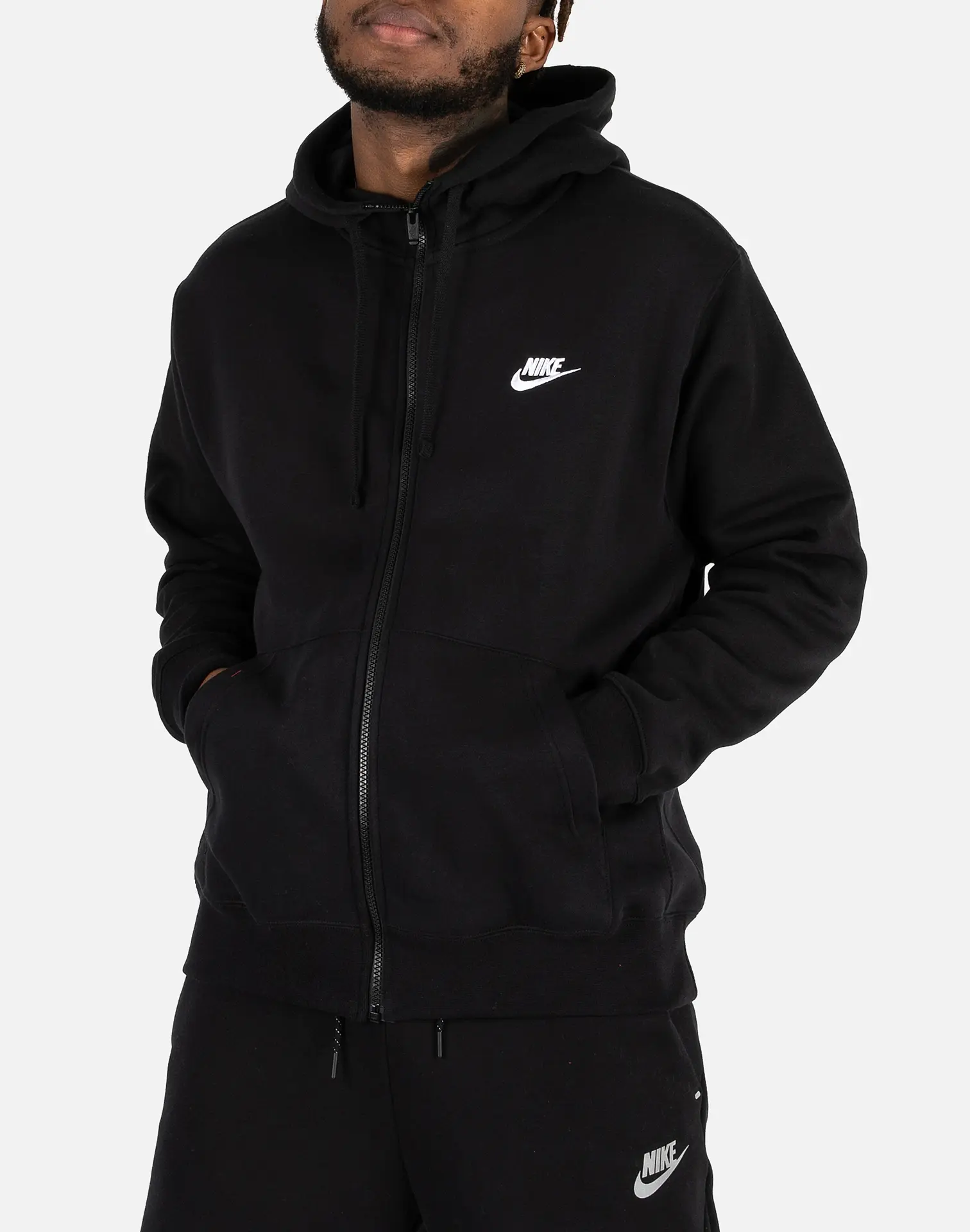 Mens Nike NSW Club Fleece Full-Zip Hoodie