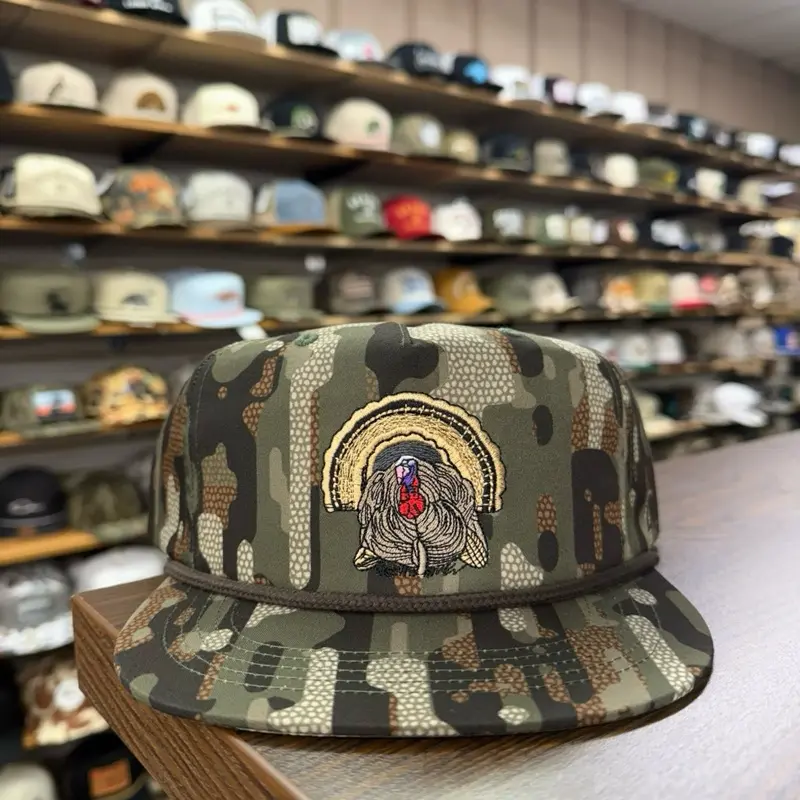 Turkey Rope Hat - Woodland Camo