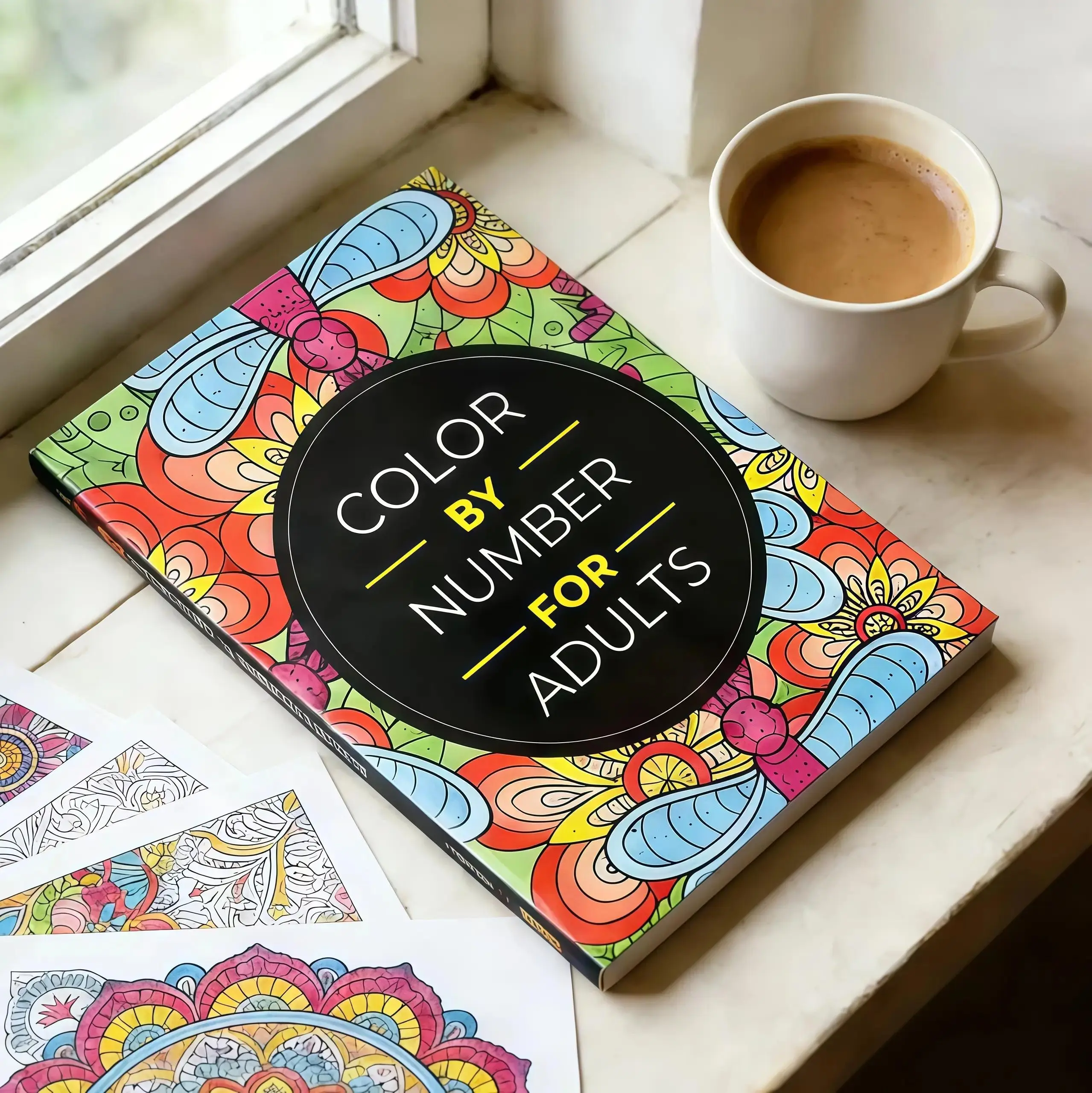 Color By Number For Adults: 75 Beautiful Pictures Designed For Fun, Adult Relaxation & Stress Relief Coloring. Features Flowers, Animals, Mandalas, Nature & Landscapes. Paint Markers Set