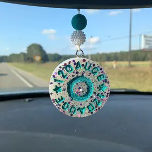 Charms & Pendants Unisex Handmade DIY Designs Bird & Beads Ornament with many different colored Beads and Glitter Accents upon request.