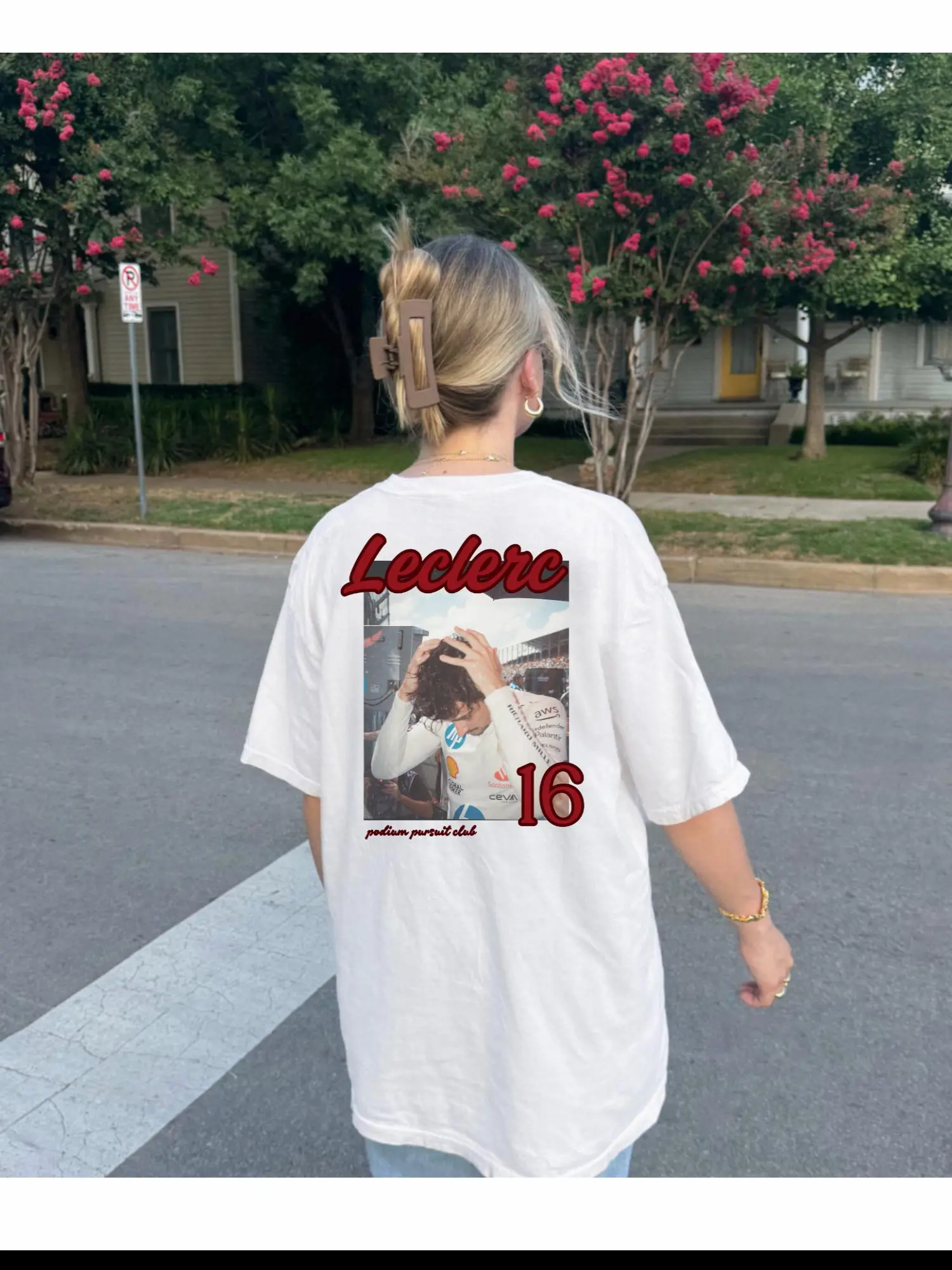 Vintage Charles Leclerc Racing T-Shirt for Ferrari Fans, Unisex Graphic Tee, Motorsport Apparel, Gift for Car Enthusiasts
