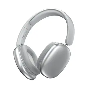 Wireless Bluetooth Headphones — Over-Ear, Deep Bass, Foldable, Built-in Microphone; Compatible with iOS/PC/Android Devices, Comfortable Fit, Ideal Travel Companion, Perfect Gift for Men and Women, Silver