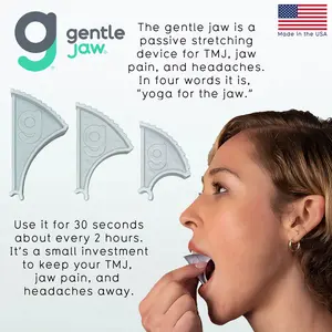 gentle jaw: a passive stretching device for acute and chronic TMJ and jaw pain