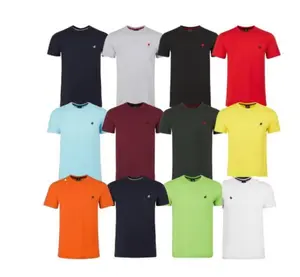 5 Pack Assorted Colors Short Sleeve T-Shirts 100% Cotton Fitted Crew Neck Casual Summer Tops Menswear Classic