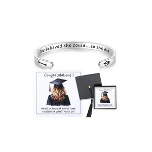 Orphic Class of 2026 Graduation Gifts Unisex Adjustable Bracelet with Jewelry Card Ideal for Kindergarten Middle School High School and College Graduates Comfortable Fit for Boys and Girls