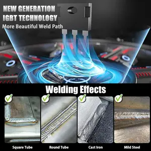 Stick Welder Machine 110V Digital Display Upgraded Welding Start Arc Force Anti-stick Mini Welder