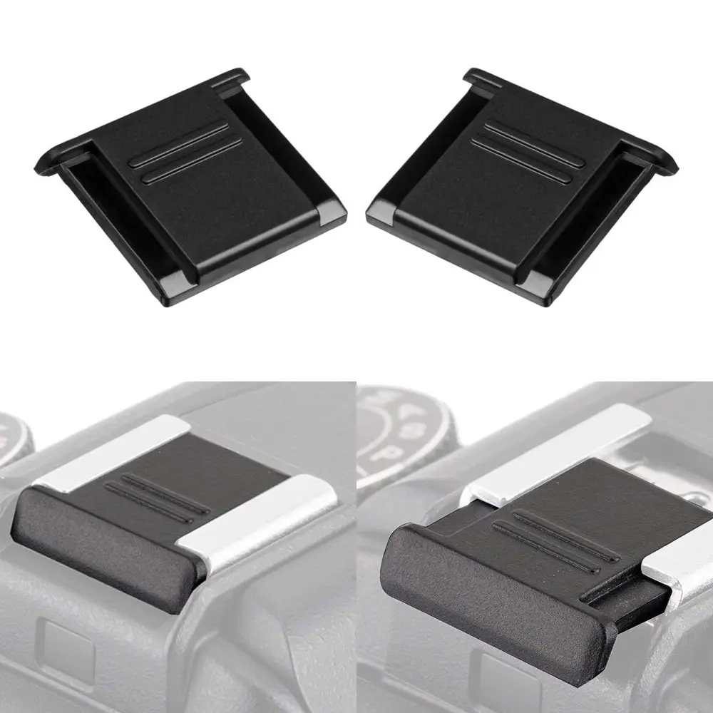 2Pcs Plastic Hot Shoe Cover Protection Cap Compatible with Canon Nikon Pentax Olympus Fujifilm DSLR / Mirrorless camera Photography Camera Accessories