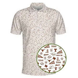 Men’s Texas Gameday Polo Classic Collegiate Performance Style with Breathable Comfort and Bold Team Spirit