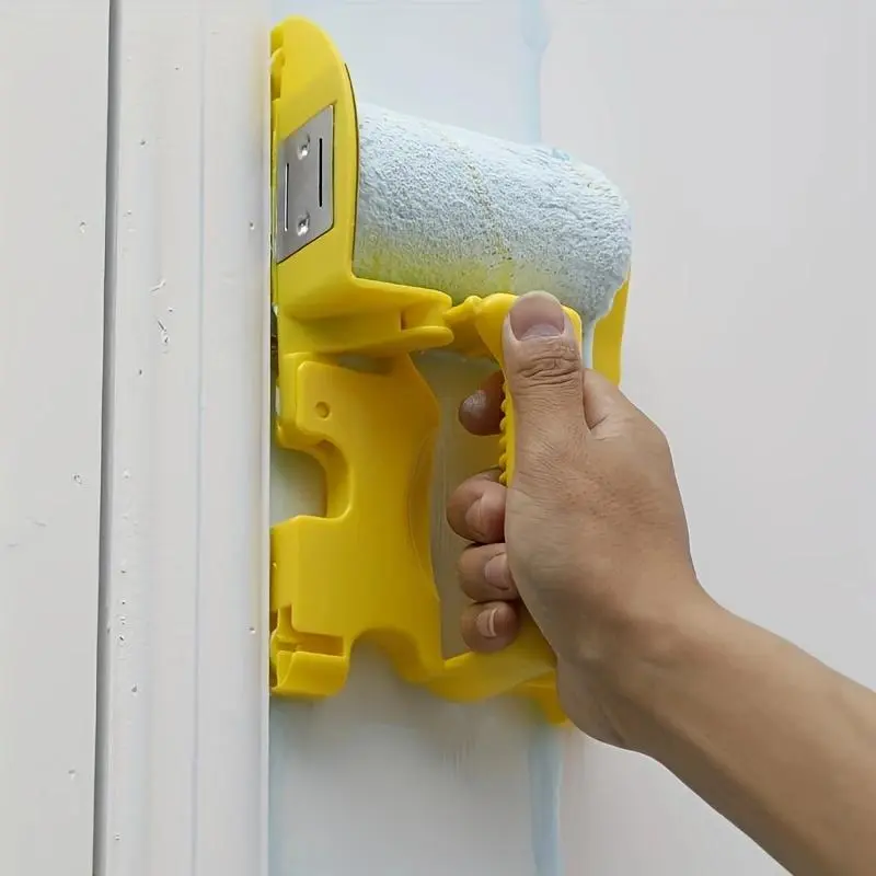 Paint Roller Brush, Multi-purpose Paint Roller Brush, Fine Bristles for Latex & Wallpaper, No Dead Angle Design, Ideal for Trimming & Color Separation, Painter Tool