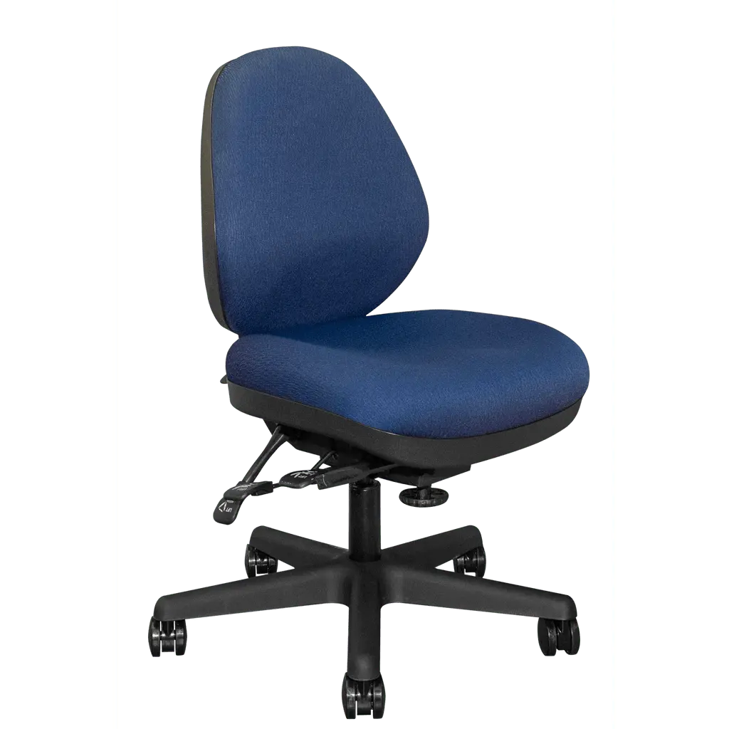 Premium Horn of America SEW COZY Standard Sewing Chair - Premium Horn of America Furniture for Makers, Quilting Studios, Real Sewing Workstation, Comfortable, Polished Look, Khaki/Navy/Eggplant Colors