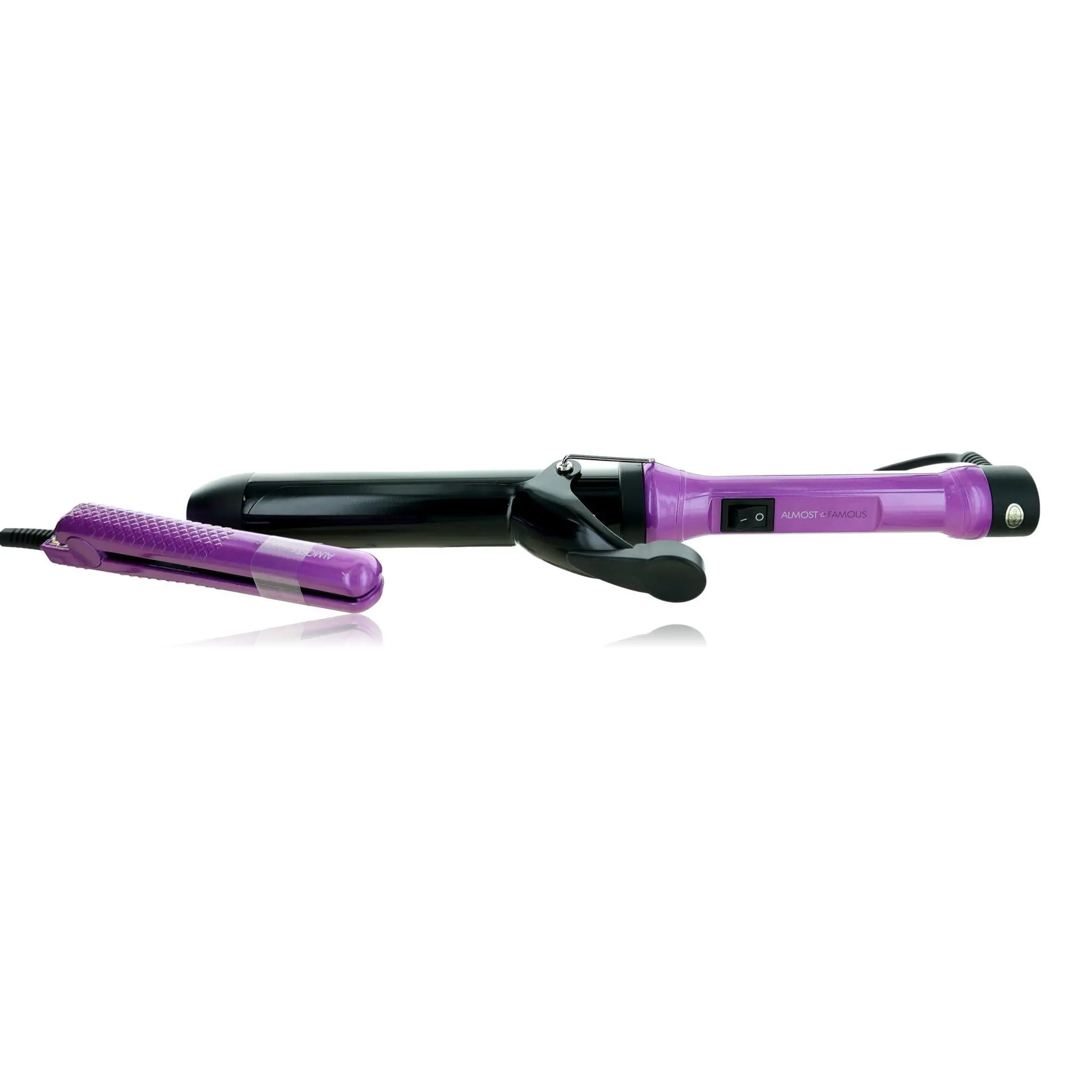 Almost Famous Paradox Purple Mermaid Waves 2-Piece Set - Curling Wand & Mini To-Go Styling Tool