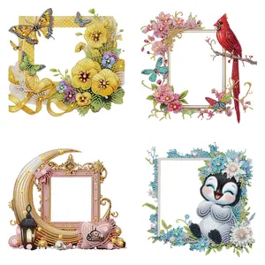 DIY Acrylic Special Shape Diamond Painting Photo Frame Desk Tabletop Ornament for Home Decor