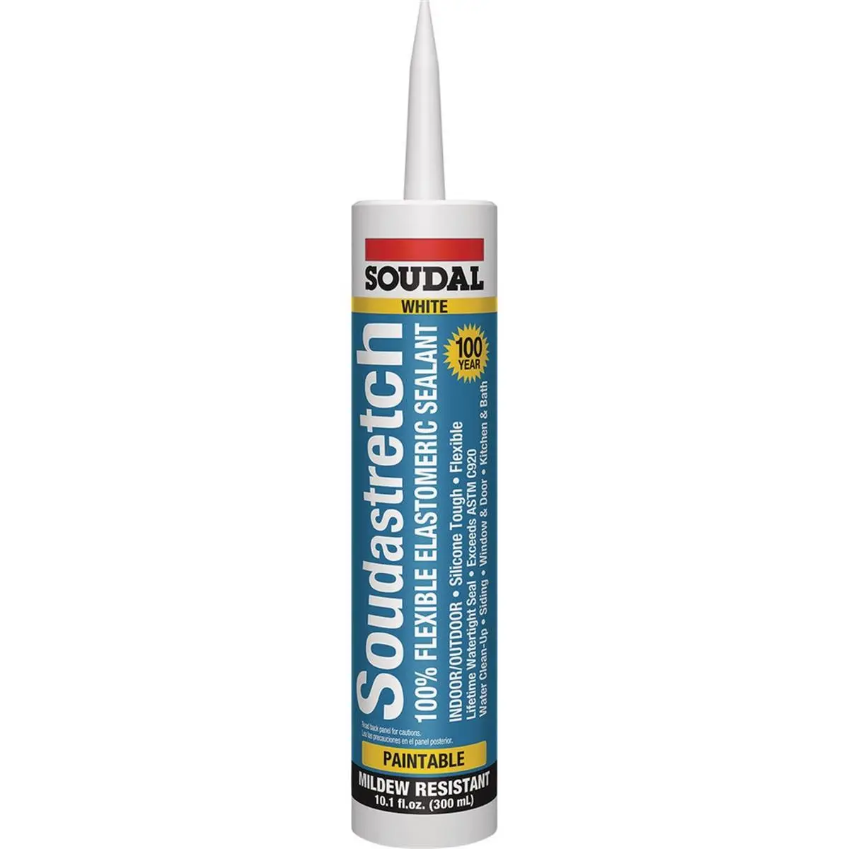 212 MAIN 10.1 oz Stretch Acrylic Sealant Caulk, White, Adhesive, UV Resistant