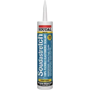 Soudal USA 109573 10.1 oz Stretch Caulk, White
