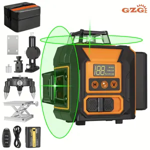GZG 12 Lines 3D Laser Level Tool, Laser Leveler Tool, for Accurate Measurements, High Precision Laser Leveling Instrument for Construction & DIY Projects