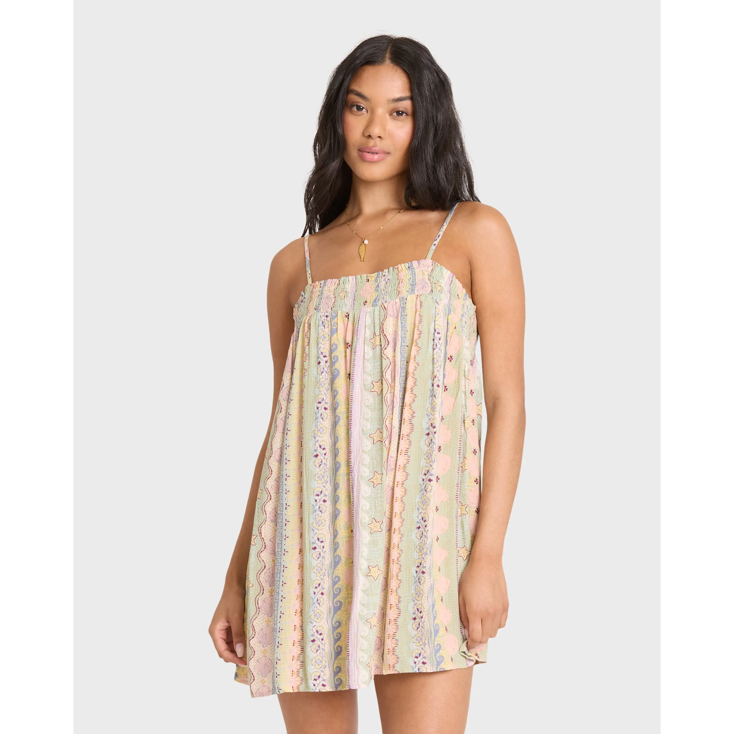 Dream Of Me Mini Dress - Smoke Green