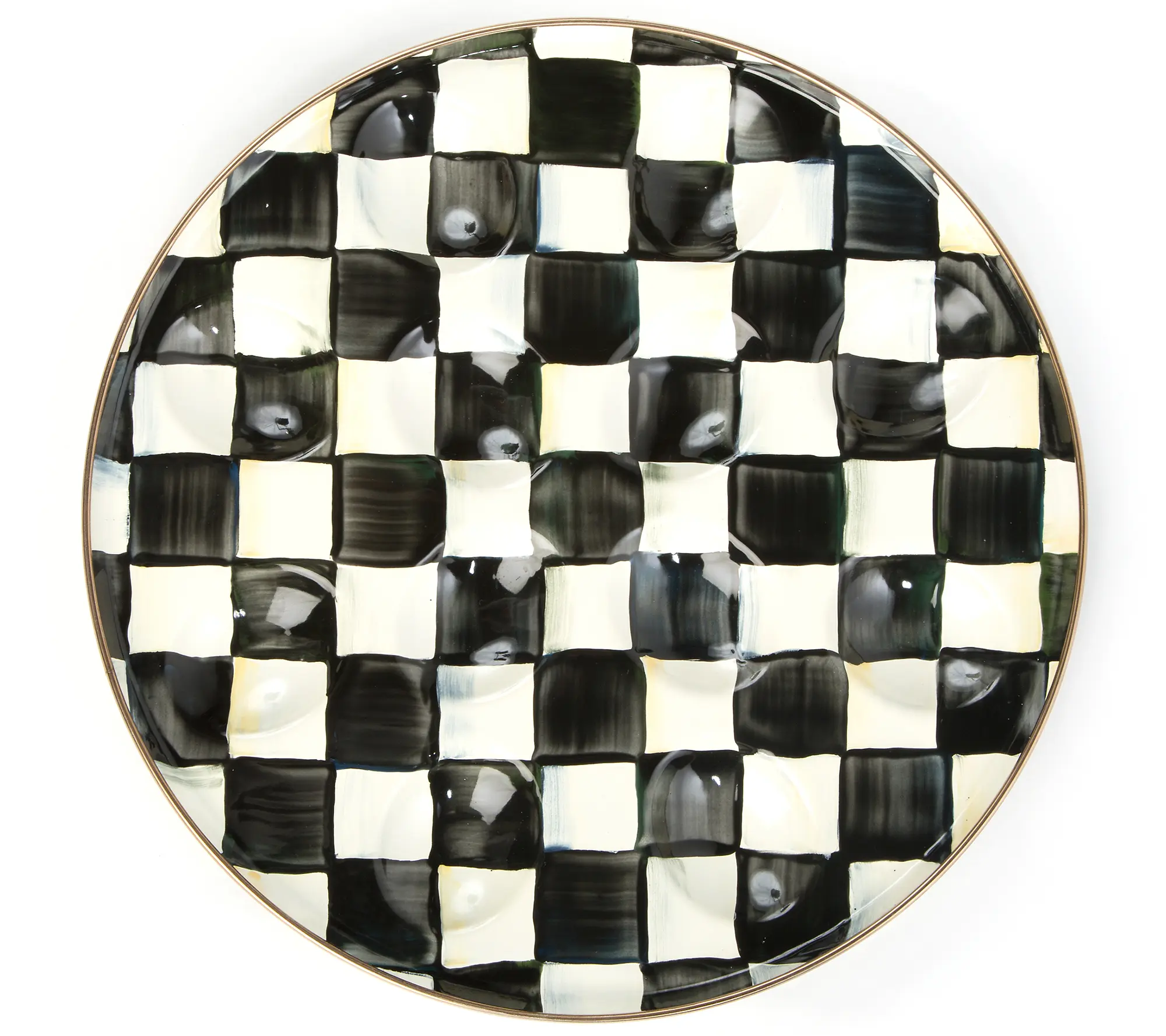 MacKenzie Childs Egg Plate Dinnerware Ceramics Courtly Check MacKenzie Childs Egg Plate Dinnerware Ceramics Courtly Check
