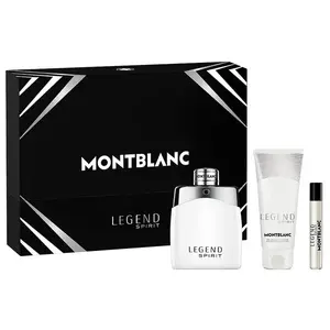 Montblanc Legend Spirit 3Pc Set for MEN - 3.4oz EDT Spray, 3.4oz S/G, .25oz EDP Mini Spray - Spicy Fragrance, Complete Set