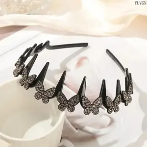 Wavy Crystal Headband, Sparkling Wave Shape Design, Lightweight Non-slip Hair Band with Shiny Crystal Accents, Secure Grip Fashion Hair Accessories, Perfect for Wedding Party and Daily Wear