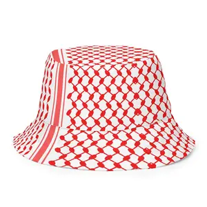 Red Keffiyeh Bucket Unisex Hat