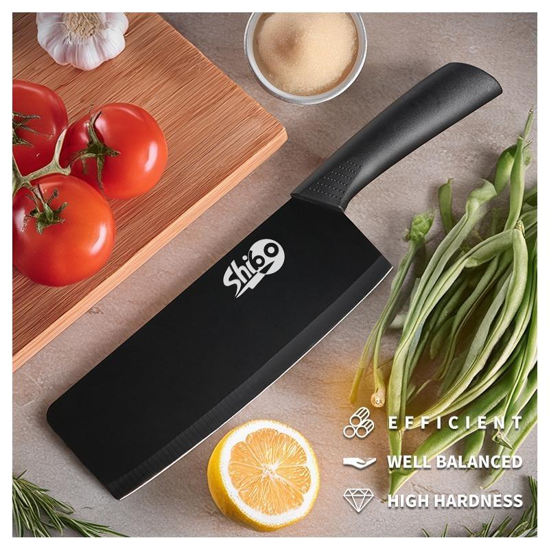 3-piece knife set household chef knife vegetable knife fruit knife set for cutting meat, vegetables and fruits sharp kitchen knives Block