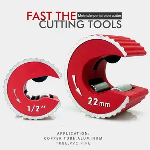 Round Tube Cutter 15mm 22mm 28mm Self-Locking PVC Pipe Cutter, Copper Pipe Cutter, Heavy Duty Pipe Cutting Tool, Aluminum Alloy Body, Durable and Efficient Metalworking Accessory