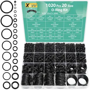 1020 Pcs O Ring Kit Parts 20 Size Nitrile Rubber O Ring Assortment Set Heavy Duty for Car Auto Vehicle Repair Faucet Plumbing Air or Gas Sealing Connections Resist Oil and Heat