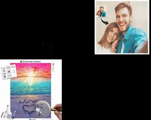 Diamonds Wizard Custom Diamond Painting Canvases Personalized Cross Stitch Artwork with Name or Phrase Gift for Home Decor