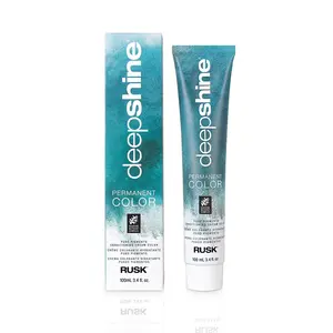 RUSK Deepshine Pure Pigments Conditioning Cream Hair Color - 3.4oz Permanent Haircare Product with Color Clarity, Marine Therapy, Silky Texture, Long-Lasting Results, 1:1.5 Mix Ratio
