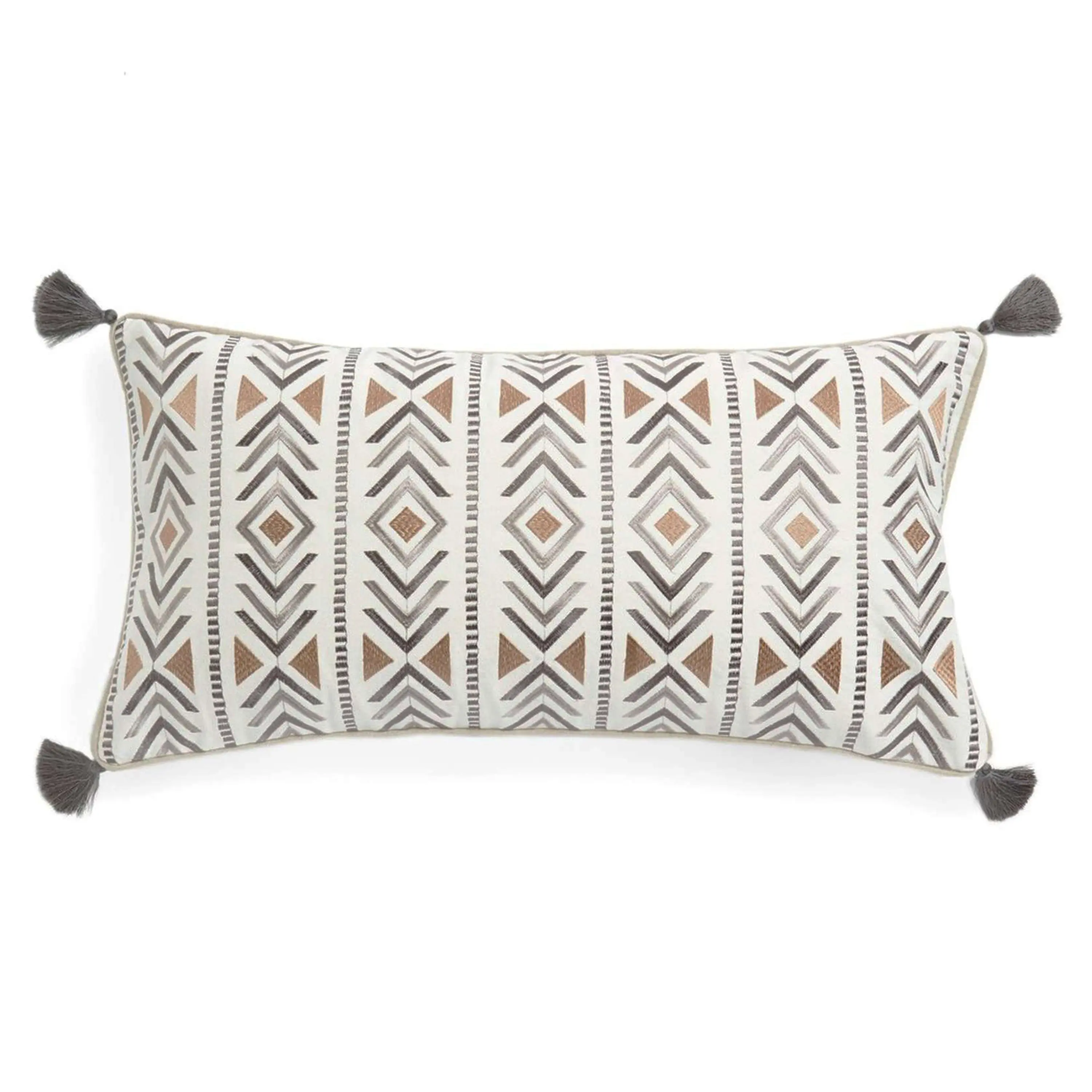 Santa Fe Embroidered with Tassel Pillow