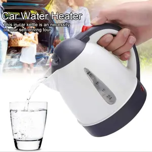 Portable Car Electric Hot Water Jug Kettle, Road Trip Cigarette Lighter Dc12v/24v, Tea Coffee Heater Auto Shut off (1000ML), Travel Essential