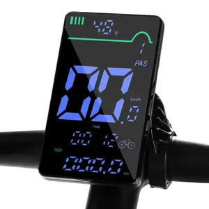 EOEOTWO-E01 E-Bike Dashboard, 48V Compatible, Digital Display, Speed & Battery Monitoring, Fault Code Display Multifunctional Data Display，Compatible with EOEOTWO-E01 Model
