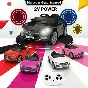 Mercedes-Benz Licensed CLS 350 12V Kids Ride On Toy Car with Parents Control Four Wheel Suspension Music LED Lights USB Power Display Volume Adjustment Gifts for Kids - Tricycle
