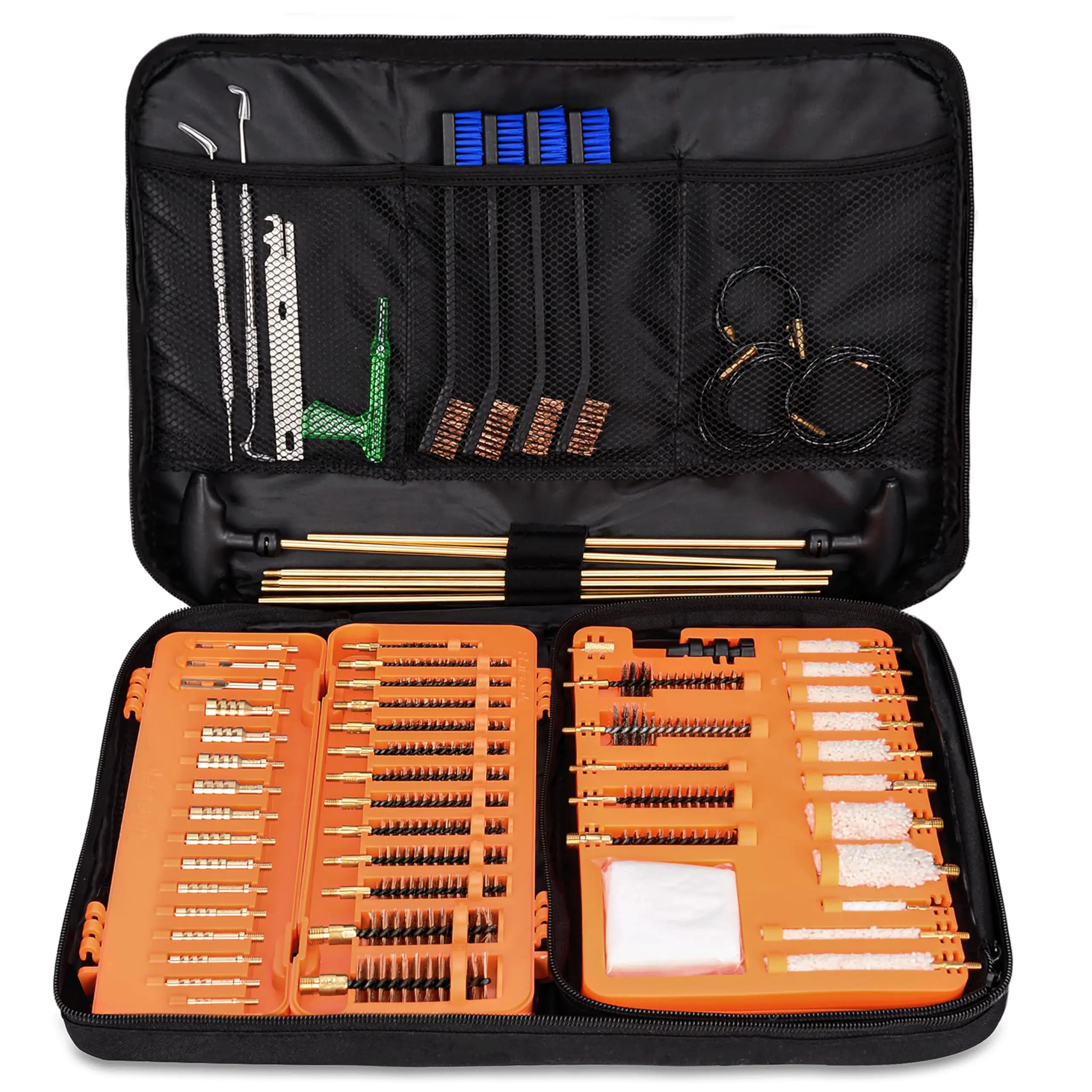 Portable Work Tool Kit - Comprehensive Universal Cleaning Multi-Tool Set with Dense Bristles, Brass Core Brushes, Mops, Jags, Rods, Ropes & Travel-Size Range Bag, Ideal Fathersday Gift for Sports & Outdoor Leisure Equipment