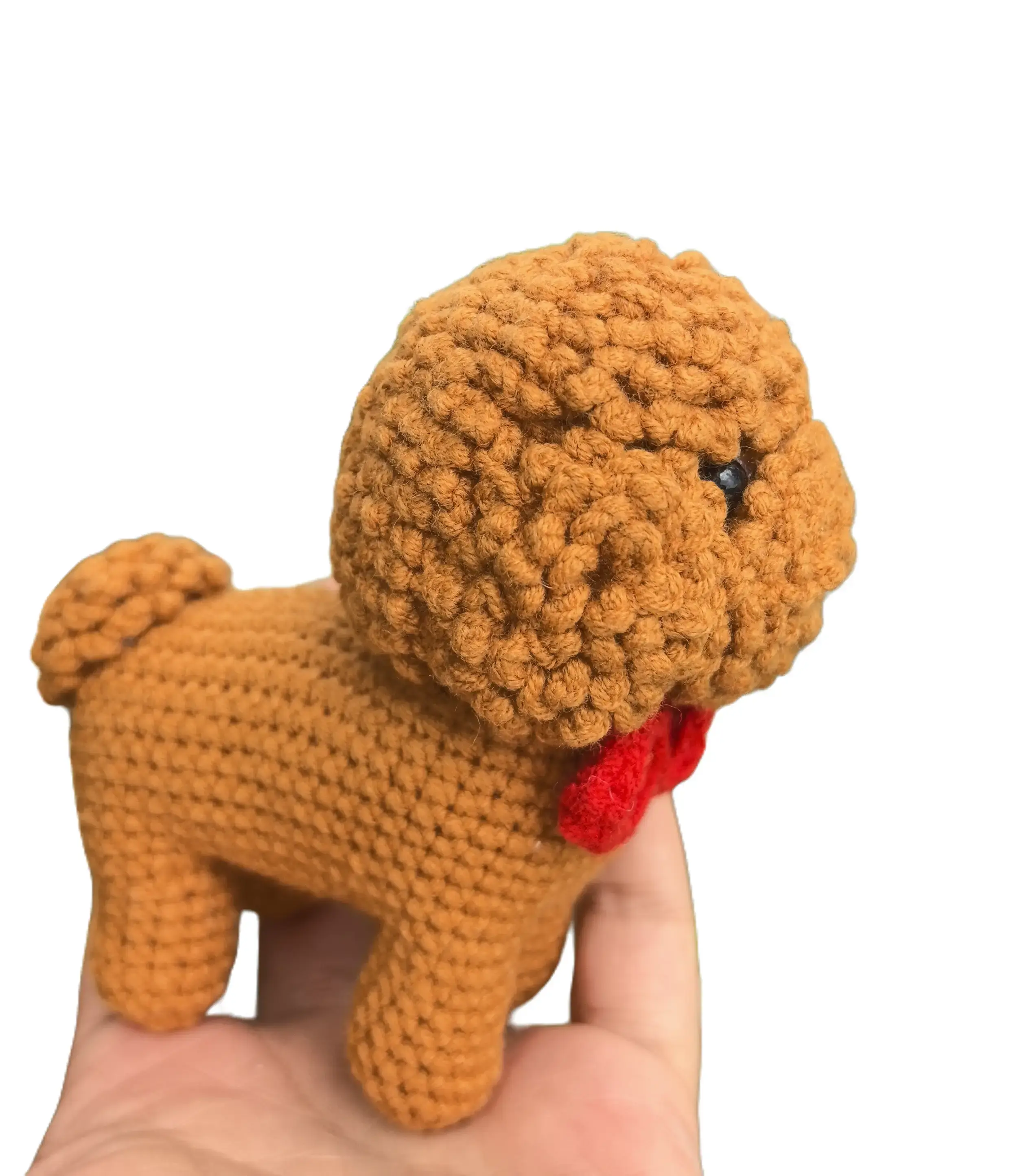 Handmade Crochet Teddy Dog Amigurumi - Realistic Hand Knitted Plush Toy