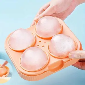 6.5cm 3D Big Round Sphere High Balls Creative Ice Cube Mold Silicone Ice Ball Maker Large Ice Shape Cube Mold Tray for Whiskey Cocktail Bar Tools