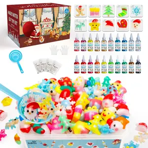 Kiditos Magic Water Elf Toy Kit, Aqua Fairy Water Gel Kit with 20 Magic Gels, 10 Christmas Molds. Christmas Gift, Birthday Gifts, Party Favors, Arts & Crafts DIY STEM Kits for Kids (20 Colors)