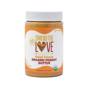 Spread The Love NAKED CRUNCH Organic Peanut Butter - 16 Ounce Spread The Love NAKED CRUNCH Organic Peanut Butter - 16 Ounce