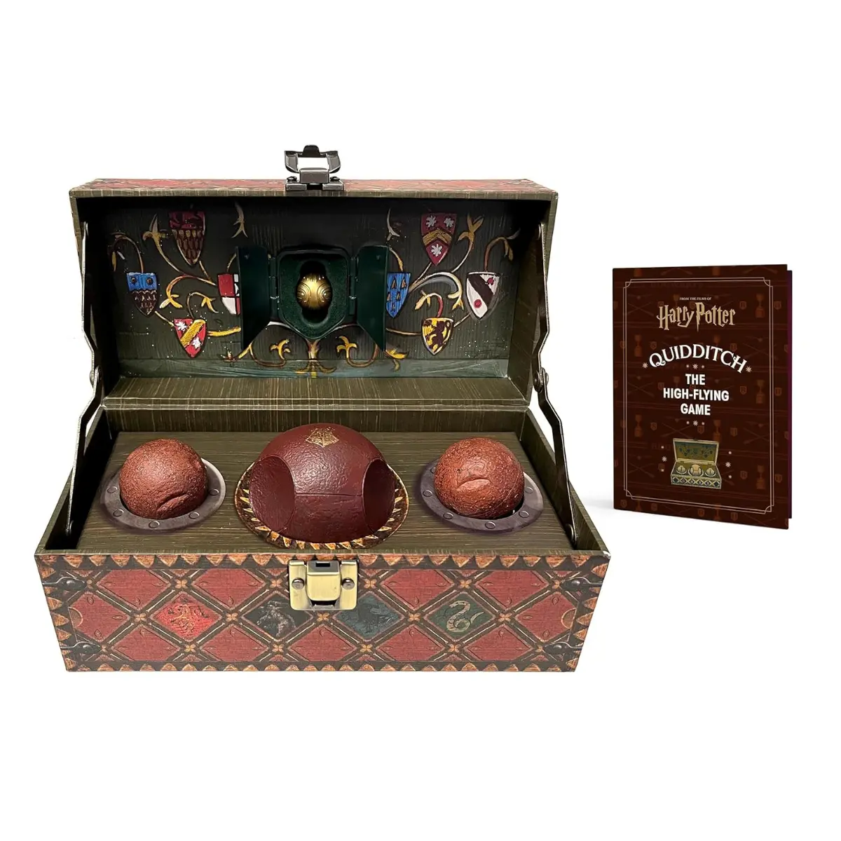 Harry Potter Quidditch Collectible Set | Includes Removable Golden Snitch, Wizarding World Gift, Fantasy Display & Fan Merchandise