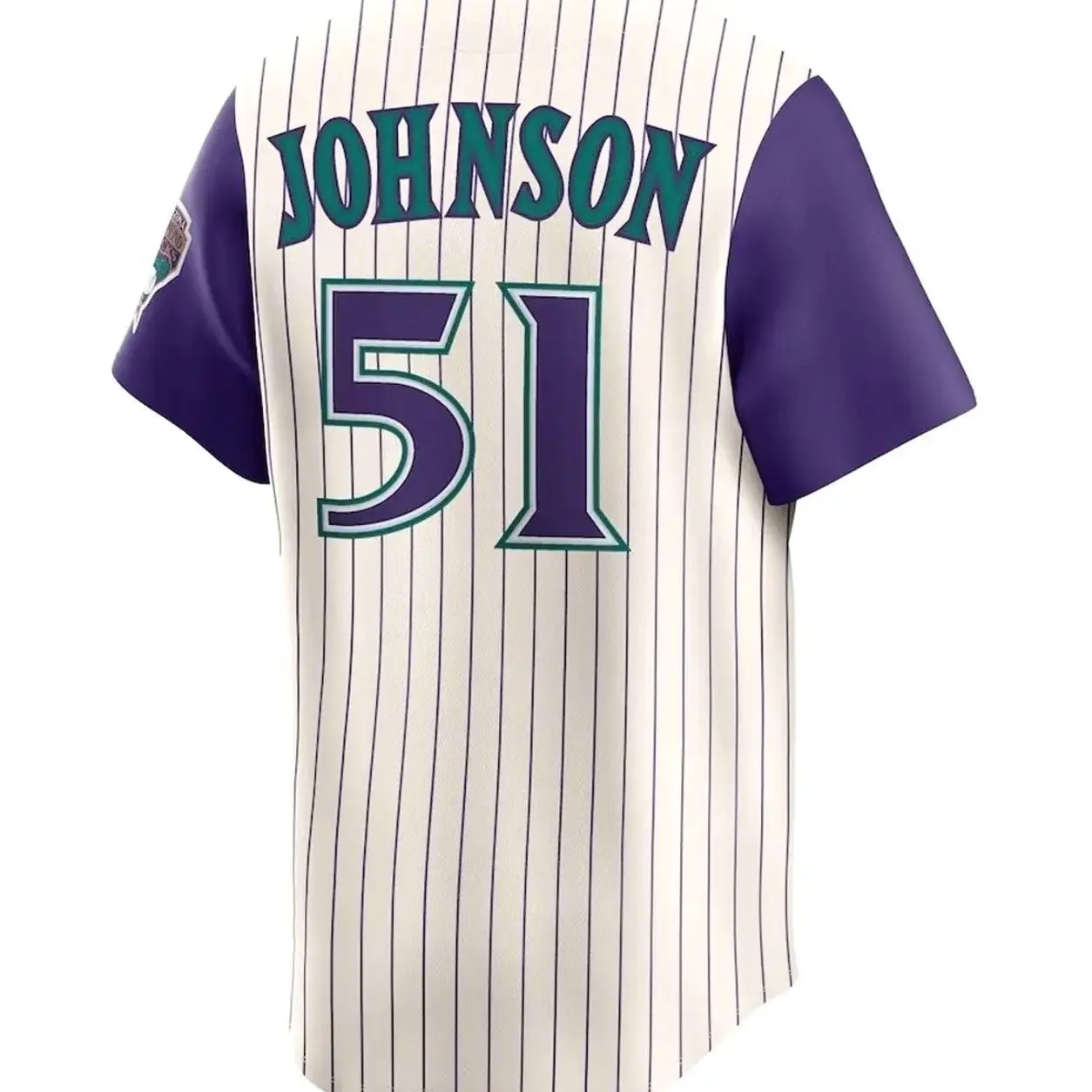 Unisex Baseball 2026 Arizona Johnson 51 Jersey Throwback Cooperstown Collection Jersey - Cream