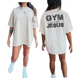 Jesus and Gym T-Shirt, Faith and Fitness Workout Shirt, Christian Gym Motivation Tee, Funny Spiritual Fitness Shirt, Gift for Him & Her