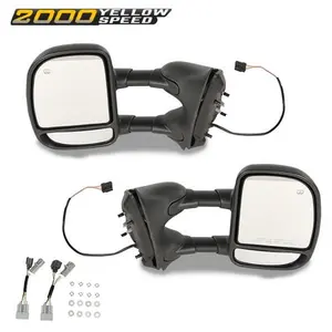 Fit For 99-07 Ford F250 F350 F450 SuperDuty Power+Heated Tow Mirrors Left+Right