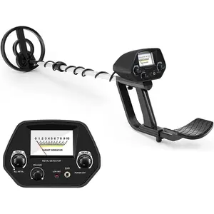 Beginner Metal Detector for  Adults -  Metal Detector with 8" Coil - Entry Level Lightweight Metal Detectors with Adjustable Stem for  Teenagers