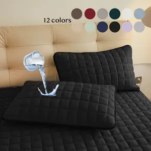 Solid Color Waterproof Pillowcase, Modern Simple Pillowcase without Filler, Soft Comfortable Pillow Cover for Home Bedroom Dormitory, Bedding Supplies, Multiple Sizes Available, Waterproof Feature, Modern Design, Versatile Use