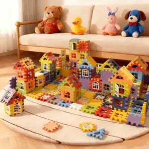140 pcs/pack Children's Educational Building Block Set with Intelligence Development Function Inspiring Creativity and Imagination Perfect for Birthday & Christmas Gifts
