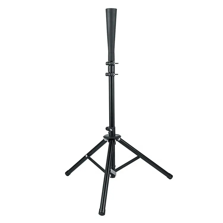 Unisex Adjustable Batting Tee - Functional Baseball & Softball Tripod Training Stand, Heavy-Duty Iron & Rubber Construction, Height Adjusted 76-106cm Practice Gear, Secure Hold